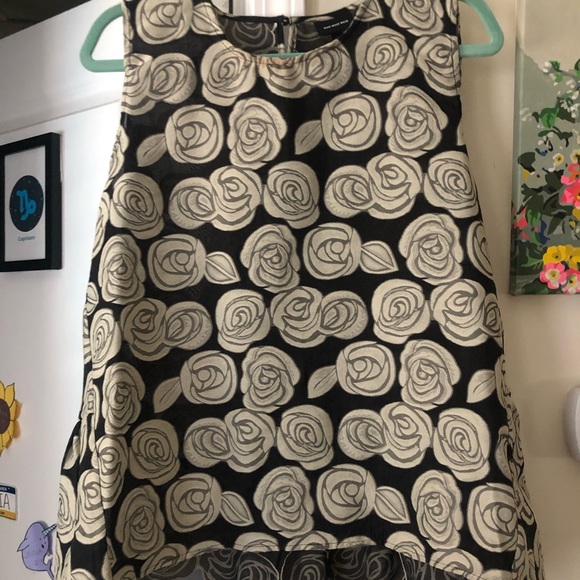 Black and white floral blouse - Picture 3 of 3